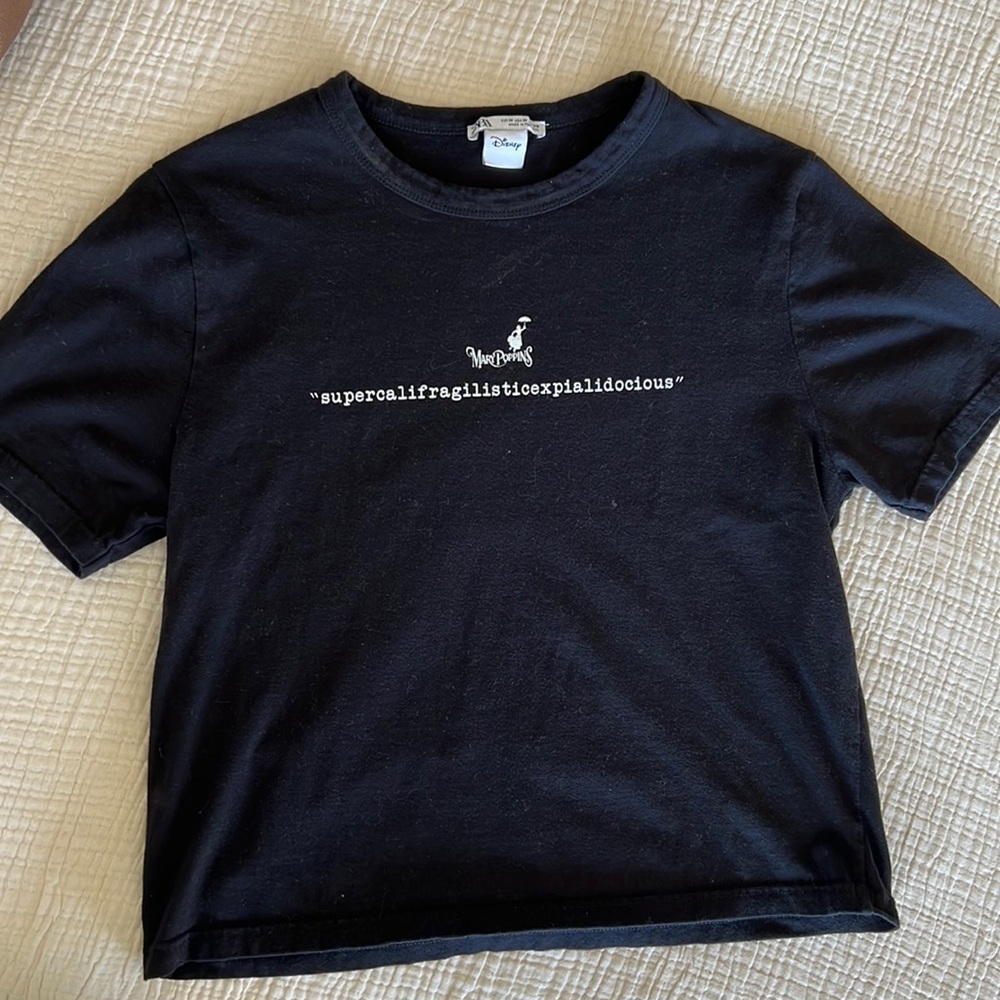 Disney Mary Poppins black T from ZARA